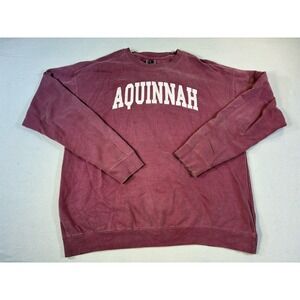 Vintage Avalon Apparel Aquinnah Martha's Vineyard Sweatshirt Maroon Pink Large